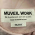 ミュベール ワーク MUVEIL WORK タイトスカート ひざ丈 コーデュロイ リボン レディース 36