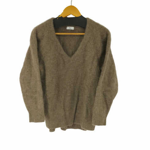 ボナム BONUM 20AW ニットVネックプルオーバー セーター 長袖 起毛 レディース