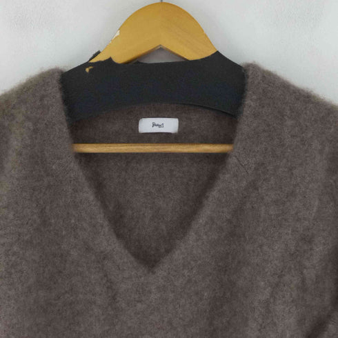 ボナム BONUM 20AW ニットVネックプルオーバー セーター 長袖 起毛 レディース