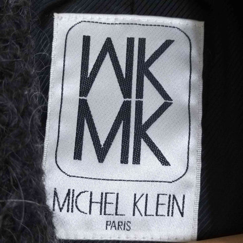 エムケイミッシェルクラン MK MICHEL KLEIN 比翼ボタン Aライン ツイードステンカラーコート レディース JPN:38