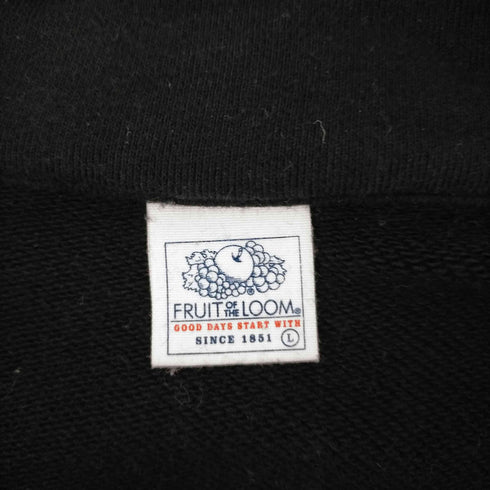 フルーツオブザルーム FRUIT OF THE LOOM ハーフジップスウェット メンズ JPN:L