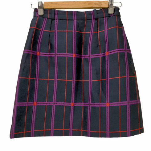 カルヴェン CARVEN チェック柄スカート ひざ丈 台形 レディース JPN:36
