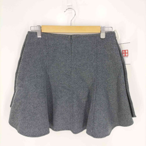 カルヴェン CARVEN カシミヤ混 ウール ミニフレアスカート レディース 36