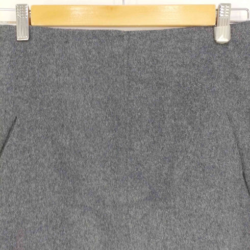 カルヴェン CARVEN カシミヤ混 ウール ミニフレアスカート レディース 36