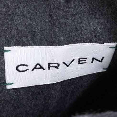 カルヴェン CARVEN カシミヤ混 ウール ミニフレアスカート レディース 36