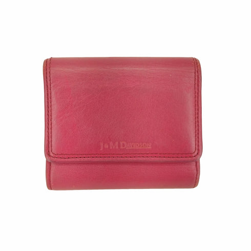 ジェイアンドエムデヴィッドソン J&M Davidson 財布 コンパクト 三つ折り レザー ロゴ レディース