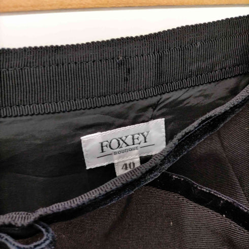 フォクシー FOXEY ベロアリボンデザインスカート レディース JPN:40