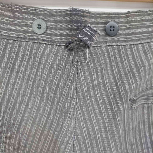 LE FLERIEN 40-50s vintage フランス製 サスペンダーボタン ごま塩ストライプ フレンチワーク パンツ メンズ