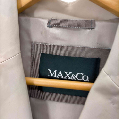 マックスアンドコー MAX & CO. OVERCOAT ベルト付きコットンチェスターコート レディース EUR:38