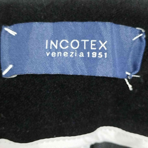 インコテックス INCOTEX サイドアジャスターベルト ベロアテーパードパンツ レディース 40