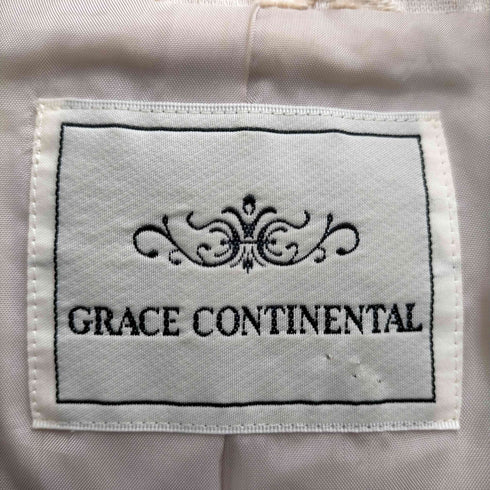 ダイアグラムグレースコンチネンタル Diagram GRACE CONTINENTAL ジャガードコート ステンカラーコート アウター レディース JPN:38