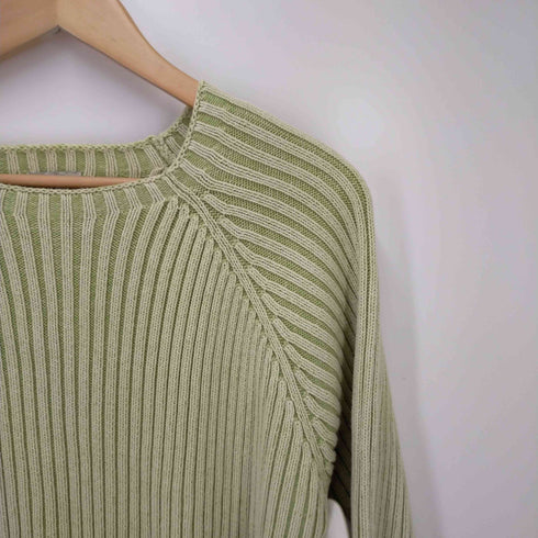 エルエルビーン L.L.Bean スクエアネックリブニット セーター レディース XL