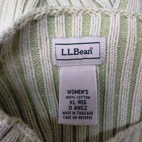 エルエルビーン L.L.Bean スクエアネックリブニット セーター レディース XL