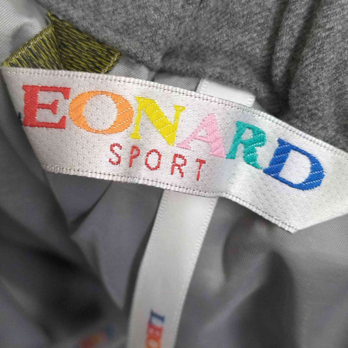 レオナールスポーツ LEONARD SPORT ロゴプレート ポリレーヨン イージースラックス レディース 40