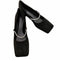 チャールズキース CHARLES & KEITH パンプス ローヒール チャンキーヒール スクエアトゥ パールストラップ付き レディース JPN:23.5