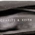 チャールズキース CHARLES & KEITH パンプス ローヒール チャンキーヒール スクエアトゥ パールストラップ付き レディース JPN:23.5