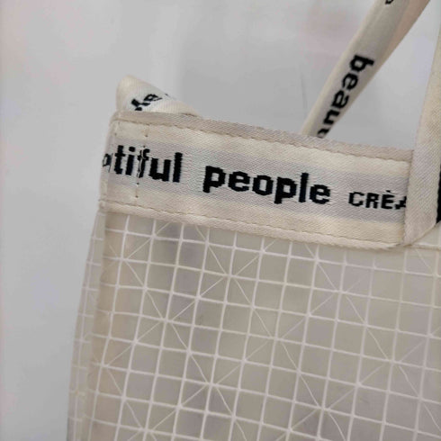 ビューティフルピープル beautiful people クリアビニールロゴ2wayテープバッグ レディース