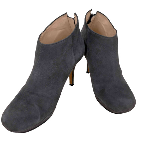 ランバンオンブルー LANVIN en Bleu ブーツ スウェードブーティ ピンヒール レディース JPN:24