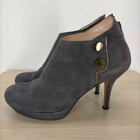 ランバンオンブルー LANVIN en Bleu ブーツ スウェードブーティ ピンヒール レディース JPN:24