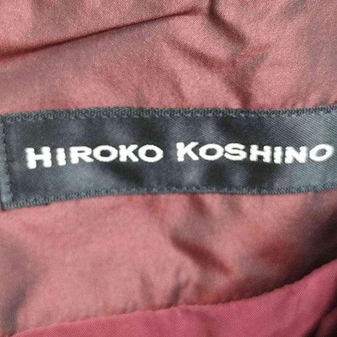 ヒロココシノ HIROKO KOSHINO 総柄 ポリコットン フレアスカート レディース 40