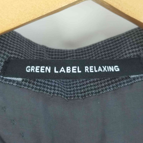 グリーンレーベルリラクシング GREEN LABEL RELAXING 背抜き 千鳥格子柄 3Bテーラードジャケット メンズ JPN:42