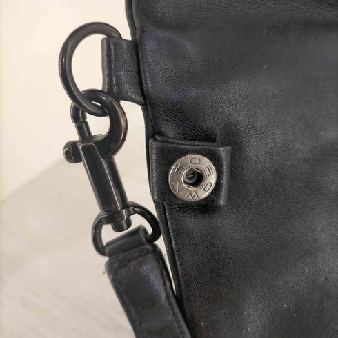 イッセイミヤケ im ISSEY MIYAKE 80-90s スナップボタン レザーショルダーポ―チ メンズ