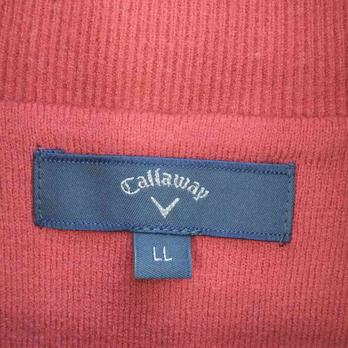キャロウェイ Callaway ロゴ刺繍 タートルネックケーブルニット メンズ LL