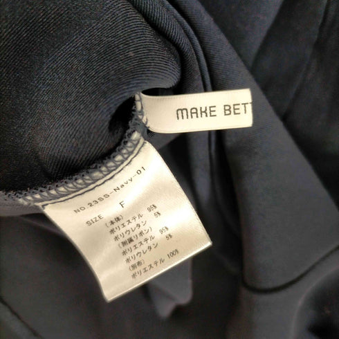 ユナイテッドアローズグリーンレーベルリラクシング UNITED ARROWS green label relaxing MAKE BETTER THINGS コラボ バック Vネック リボン ブラウス レディース FREE