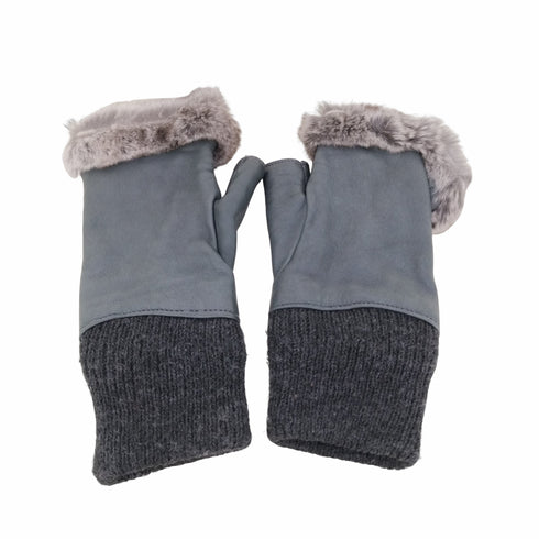 セルモネータ グローブス SERMONETA GLOVES イタリア製 スイッチング ファー レザーグローブ 手袋 レディース 7