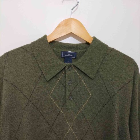 ドッカーズ DOCKERS 90~2000s アーガイル アクリルニットポロシャツ メンズ JPN:L