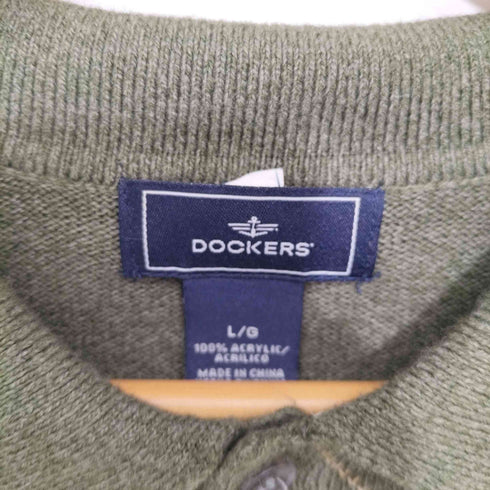 ドッカーズ DOCKERS 90~2000s アーガイル アクリルニットポロシャツ メンズ JPN:L