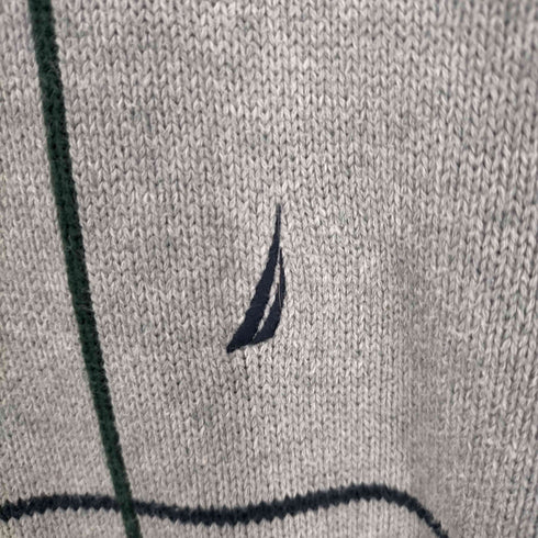 ノーティカ NAUTICA ロゴ刺繍クルーネックニット メンズ JPN:XL