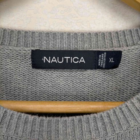 ノーティカ NAUTICA ロゴ刺繍クルーネックニット メンズ JPN:XL