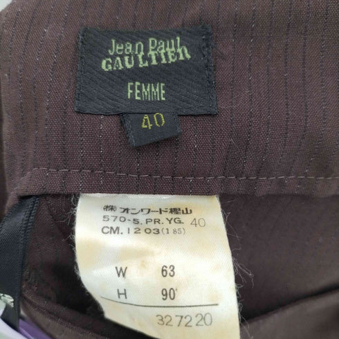 ジャンポールゴルチエフェム Jean Paul GAULTIER FEMME 90s WOOL BUST PANTS バストパンツ レディース 40