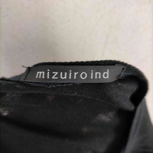 ミズイロインド mizuiro ind ラウンドシルエットワンピース レディース