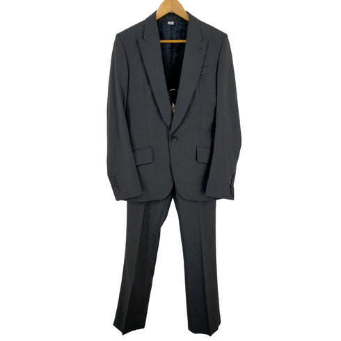 ジョンガリアーノ JOHN GALLIANO 00s MADE IN ITALY 総裏 ウール1Bテーラードジャケット セットアップ カーブバックポケットスラックス メンズ 44