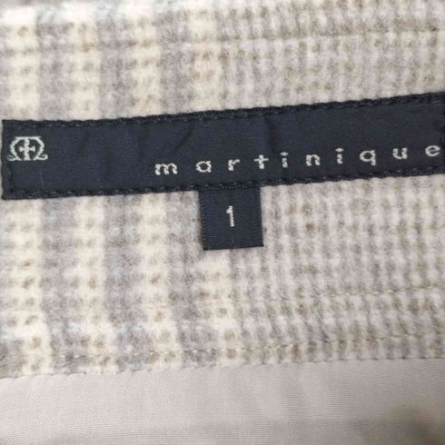 マルティニーク martinique チェック ウールロングタイトスカート レディース JPN:1