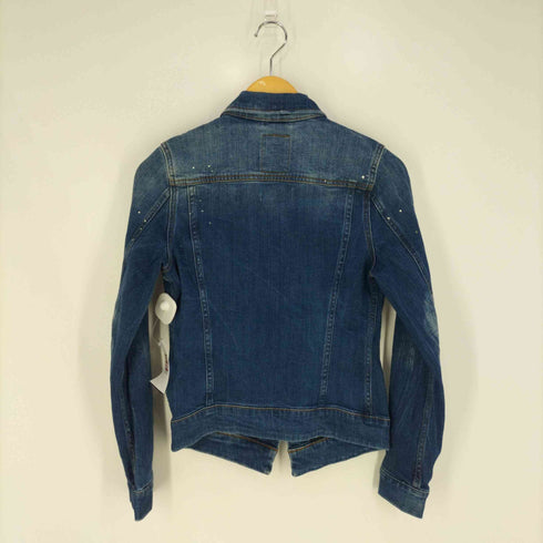 ジースターロー G-STAR RAW ウォッシュド ペイントデニムジャケット レディース import:XS