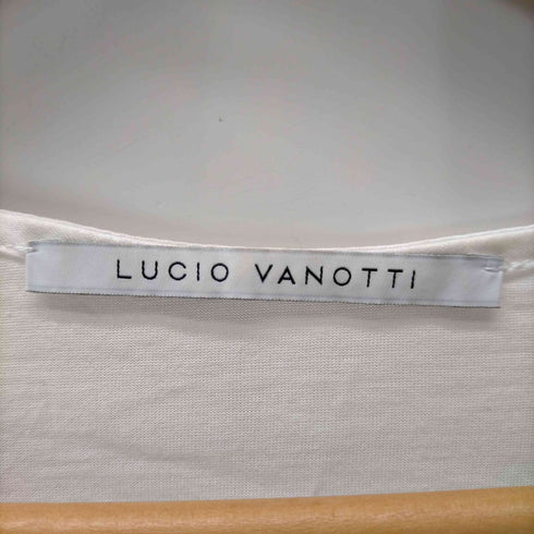 ルーチョバノッティ LUCIO VANOTTI バイカラーワンピース ロング 半袖 切替 バックテール レディース US:0-2