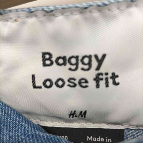 エイチアンドエム H&M baggy loose fit バギー ワイドデニムパンツ メンズ 28/30