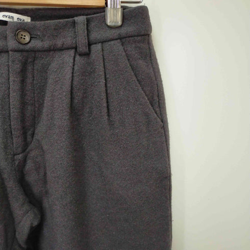 エヴァムエヴァ evam eva カシミヤ混 ジップフライテーパードパンツ レディース 1