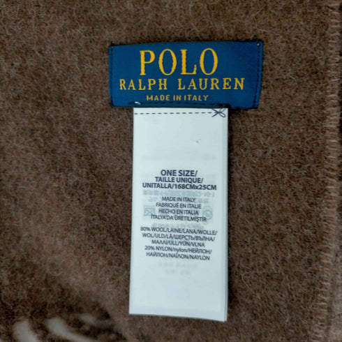 ポロラルフローレン POLO RALPH LAUREN ポニー刺繍ウールマフラー メンズ