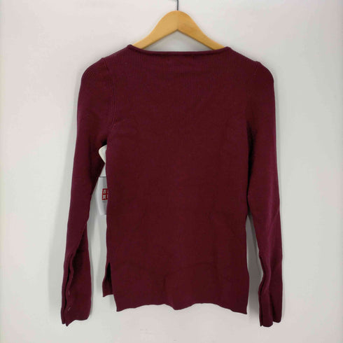 マチェット machatt MACHATT リブニット カットソー 長袖 プルオーバー 袖ボタン レディース ONE SIZE