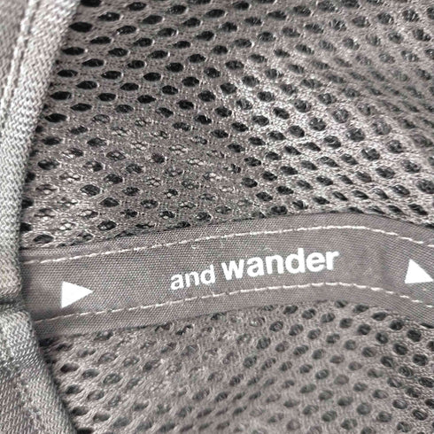 アンドワンダー and wander back mesh cap メンズ FREE