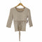 トゥービーシック TO BE CHIC フリルレースリボンリブニット カットソー レディース ONE SIZE