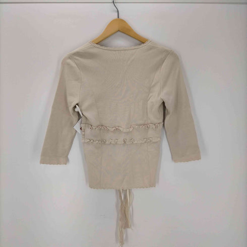 トゥービーシック TO BE CHIC フリルレースリボンリブニット カットソー レディース ONE SIZE