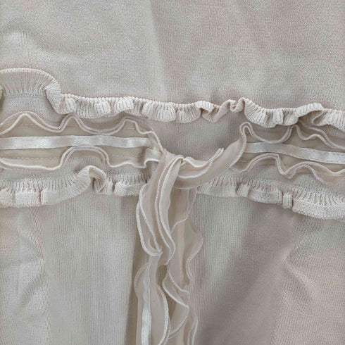 トゥービーシック TO BE CHIC フリルレースリボンリブニット カットソー レディース ONE SIZE