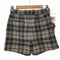 サクラ SACRA ショートパンツ ウール チェック ジップフライ レディース JPN:36