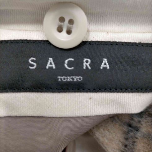サクラ SACRA ショートパンツ ウール チェック ジップフライ レディース JPN:36