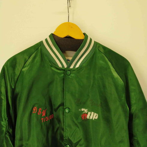 チョークライン Chalk Line 7up 企業ロゴプリントナイロンスタジャン メンズ XL
